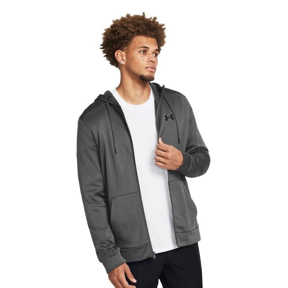 Men's Under Armour Full-Zip Fleece Hoodie-Small-Castlerock